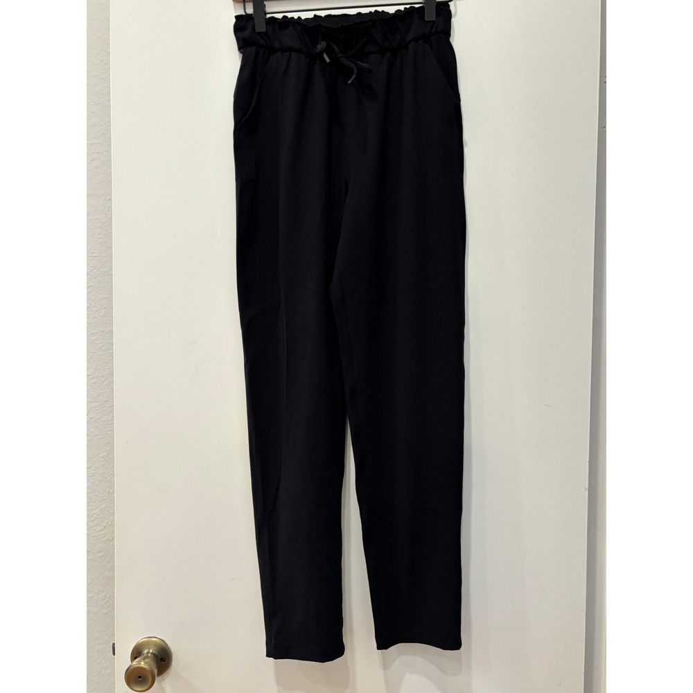 Lululemon Keep Moving Pant 7/8 High-Rise Black Luxtreme Tapered Trousers